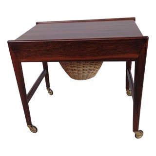 Fully Danish Rosewood Sewing Table, 1960s For Sale