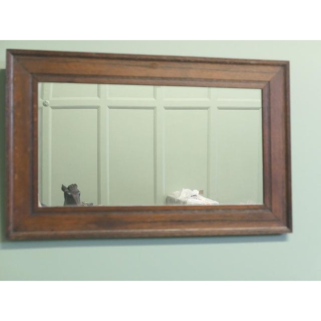 A Good Plain Oak Wall Mirror A 19th Century piece with a plain moulded oak frame This one would also look wonderful as a...