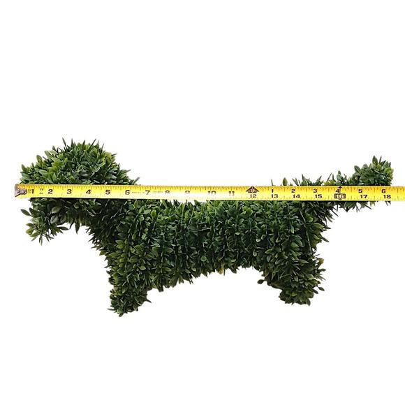 Topiary Garden Dog 18" Dachshund Faux Realistic Boxwood Decor Indoor Outdoor For Sale - Image 9 of 13