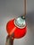 Cream Model 854 Pendant Lamp in Orange Plastic from Lyskær Belysning For Sale - Image 8 of 11