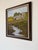 1970’s Vintage Impressionist Farm River Landscape Oil on Canvas Painting, Framed For Sale - Image 4 of 11