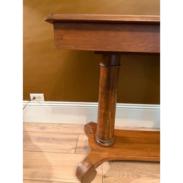 Antique 19th Century American Empire Walnut Library Table (36") For Sale - Image 13 of 18