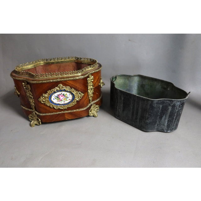 19th Century Jardinière in Wood and Gilt Bronze For Sale - Image 11 of 13