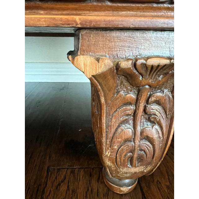 Mid 20th Century Italian-Made French Art Deco Walnut Burl & Mahogany Sideboard With Green Onyx Top For Sale - Image 12 of 12