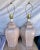 Vintage Pair of Taupe/Nude Ginger Jar Table Lamps For Sale - Image 11 of 11