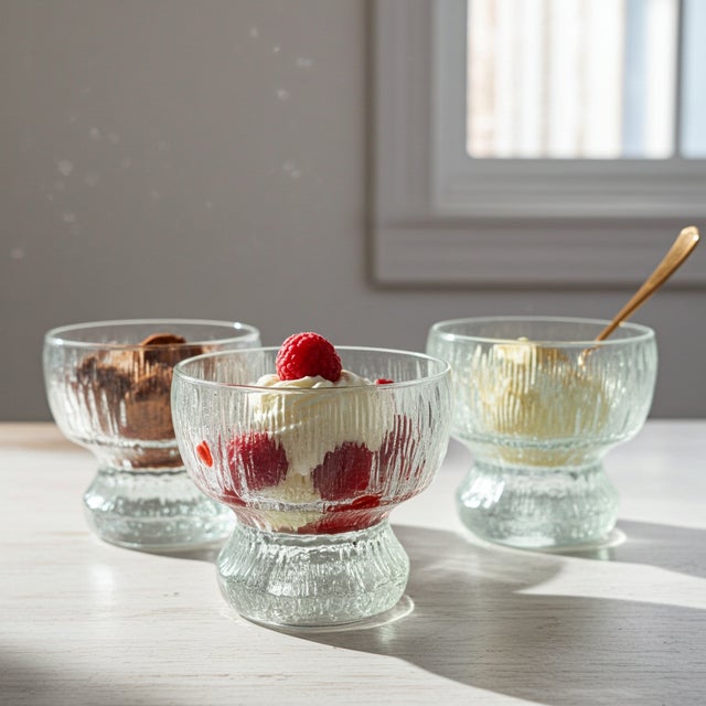 Iittala Footed Dessert Bowls by Timo Sarpaneva for Iittala, 1960s, Set of 5 For Sale - Image 4 of 8
