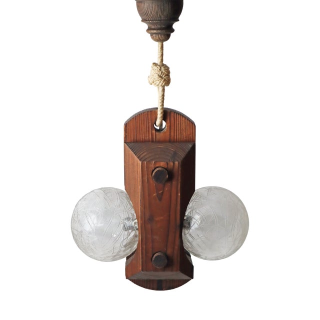 Sculptural Hanging Lamp from Temde, Switzerland, 1960s For Sale