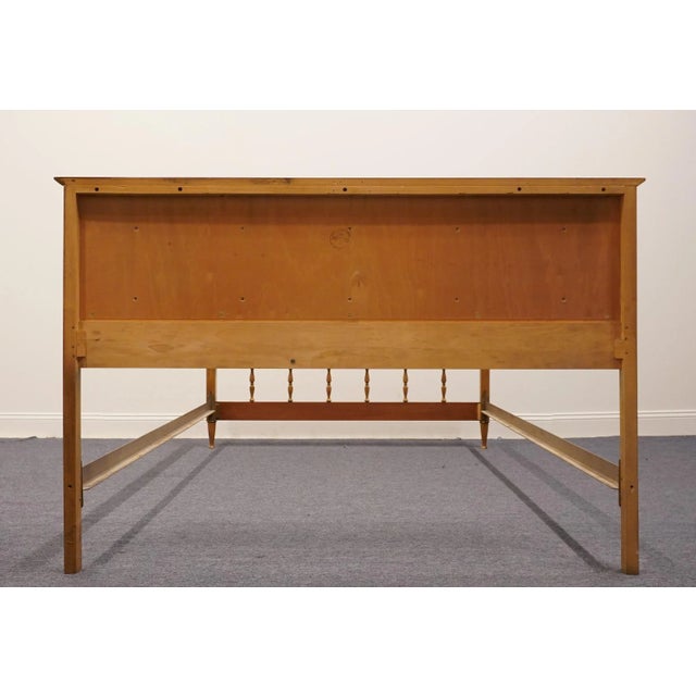 Ballman Cummings Solid Hard Rock Maple Colonial Early American Full Size Bed For Sale - Image 9 of 11