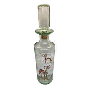 Vintage Old Fitzgerald Prime Bourbon Whiskey Wildlife Decanter American Bighorn