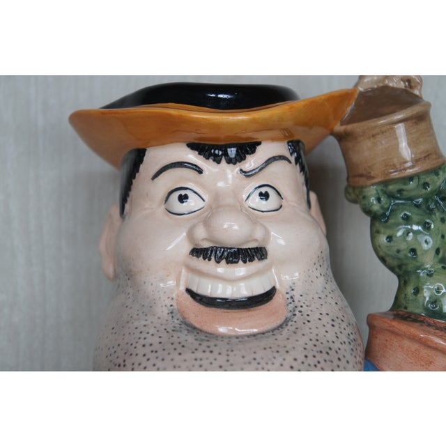 1990s English Royal Doulton Desperate Dan Beano Dandy Cactus Toby Character Jug For Sale - Image 6 of 14
