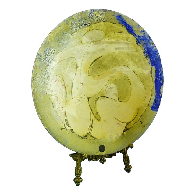 Vintage Majolica Plate by Fattiocco 88, 1980s For Sale