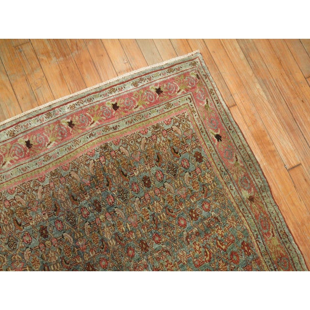 Antique Persian Bidjar Square Rug - 3'9" x 4' For Sale - Image 4 of 7