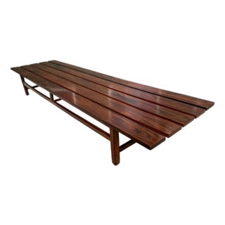 Bench in Rosewood, Att. To Joaquim Tenreiro, 1960s For Sale