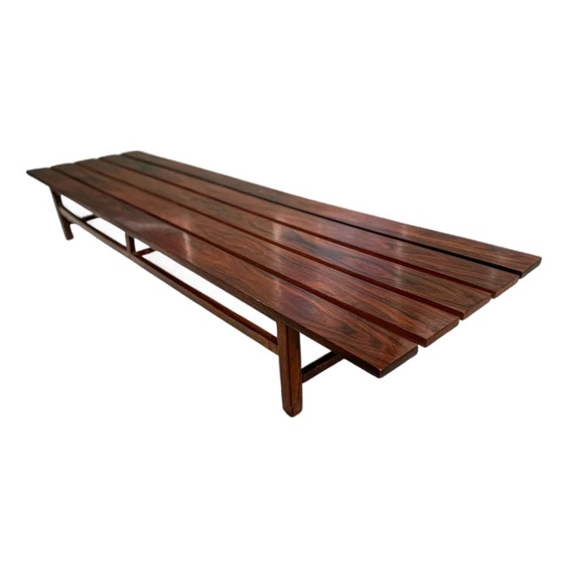 Bench in Rosewood, Att. To Joaquim Tenreiro, 1960s For Sale