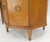 Round Top Hexagon Two Door Cabinet Base Brass Ring Pulls Walnut Side End Table For Sale - Image 11 of 12