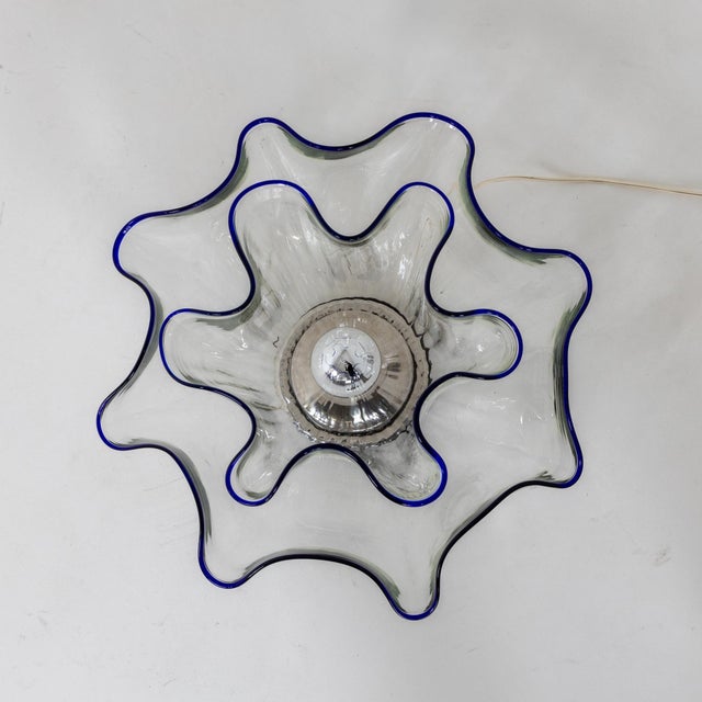 1970s 1970s "Fazzoletto" Italian Art Glass Table Lamp For Sale - Image 5 of 12