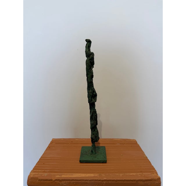 Brutalist Dirce De Assis Cavalcanti Attr. Bronze Patinated Brutalist Sculpture, 1990s For Sale - Image 3 of 14