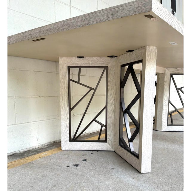 2020s Theodore Alexander White Oak Finished Renata Dining Table For Sale - Image 5 of 9