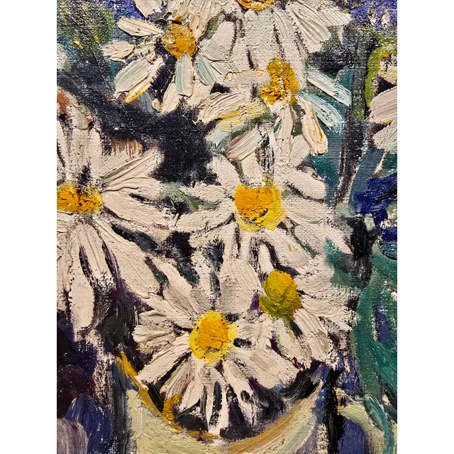 David Burliuk - Vibrant Floral Still Life in Vase– 1950s Oil Painting For Sale - Image 9 of 13