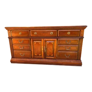 Vintage Cherry Inlaid Sideboard.