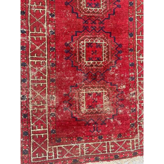Antique Turkmen Rug, 1890s For Sale - Image 3 of 14