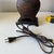 Late 20th Century Black Pagoda Hand Painted Table Lamp For Sale - Image 9 of 9