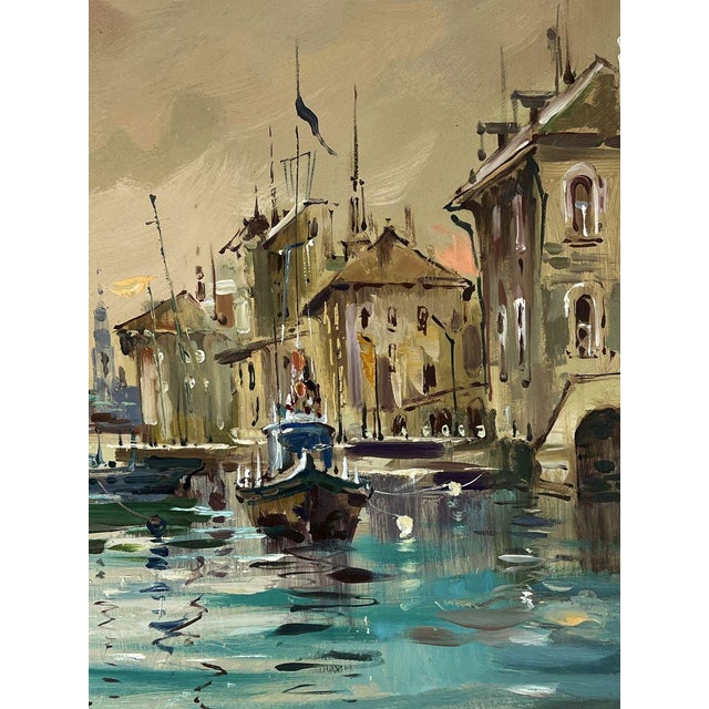Oil Painting Venice at Sunset Yuriy Suprunchuk For Sale - Image 9 of 11