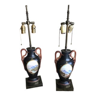 Antique Lamps, Shades and Bulbs Not Included - a Pair For Sale