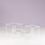 Isocele Nesting Tables in White Metal with Glass Tops by Max Sauze, France, 1970s, Set of 3 For Sale - Image 9 of 10