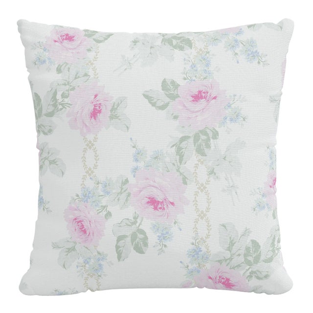 Not Yet Made - Made To Order Rachel Ashwell x Cloth & Co 20" Decorative Pillow in Pink Royal Bouquet For Sale - Image 5 of 5