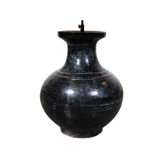 Antique Ceramic Table Lamp For Sale - Image 4 of 4