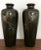Japanese Bronze Vase with Metal Inlays by Mitsufune - Pair For Sale - Image 9 of 13