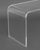 Late 20th Century Modern Clear Acrylic Waterfall Table For Sale - Image 5 of 7