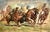 On offer is a dramatic sporting watercolor of a traditional Central Asian equestrian game, "Ulak Tartysh" or "Kokbaru",...