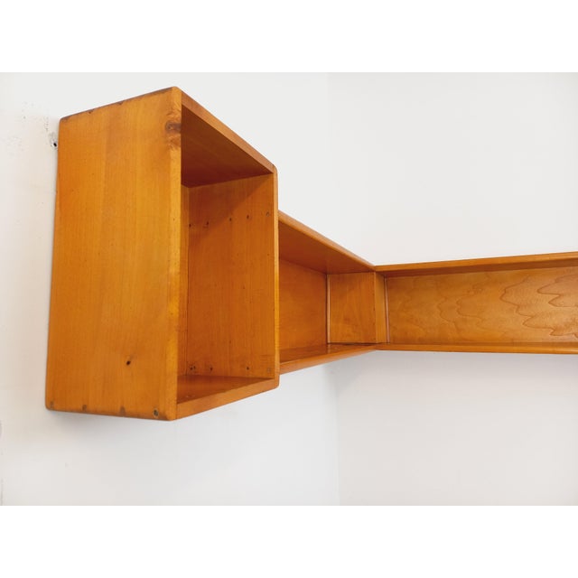 Vintage Wooden Corner Wall Shelf, 1970s For Sale - Image 6 of 18