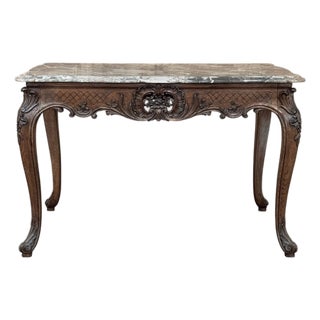 19th Century Régence Marble-Top Center Table From Liege For Sale