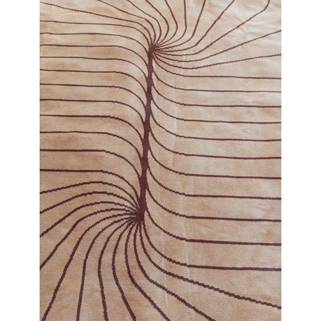 Op-Art Style Rug, Belgium, 1970s For Sale - Image 6 of 12