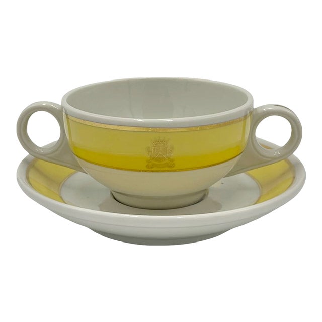 Vintage the Carlyle Hotel Nyc Soup Bowl & Saucer New York City For Sale