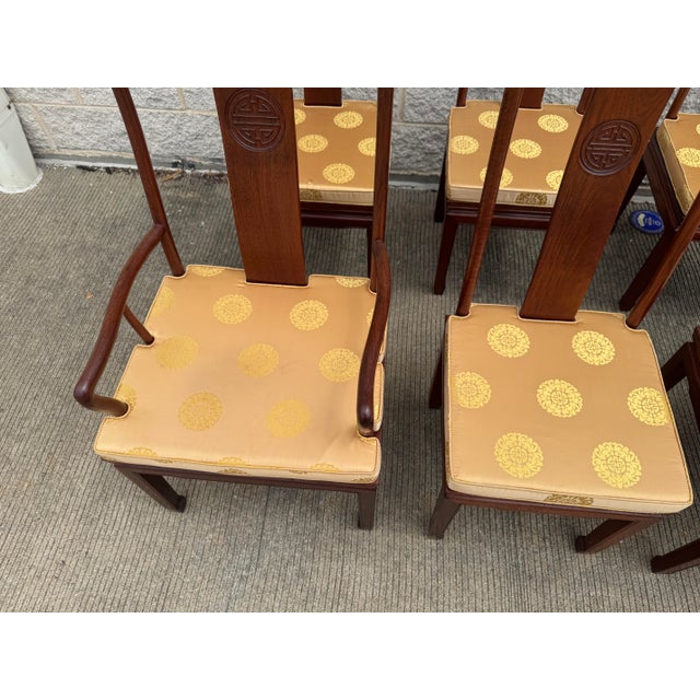 Mid 20th Century Anglo-Chinese Dining Chairs With Cushions - Set of 6 For Sale In Philadelphia - Image 6 of 12