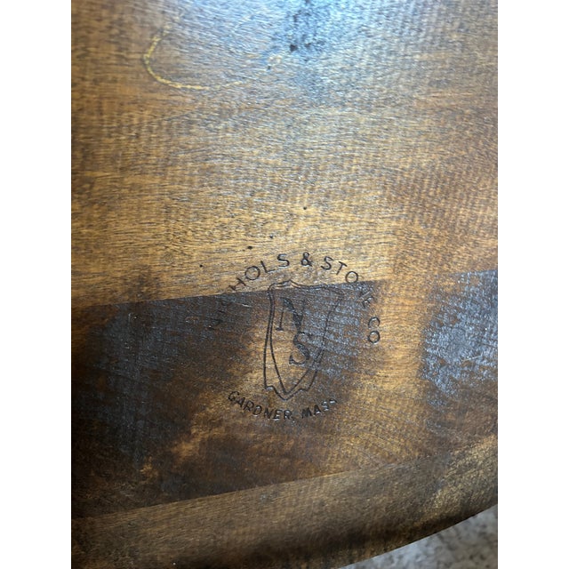 American Mid 19th Century Nichols & Stone Windsor Rocking Chair For Sale - Image 3 of 6