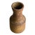 1970s Tall Cylindrical Brown Vase For Sale