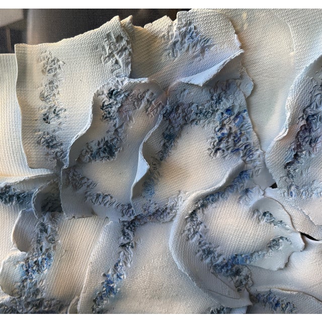 Abstract Ceramic Wall Sculpture in Acrylic Box, Signed & Dated 1989 For Sale - Image 9 of 16