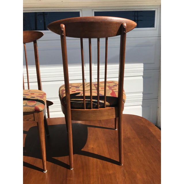 Lenoir Broyhill Mid Century Modern Dining Set Table 4 Chairs Chairish