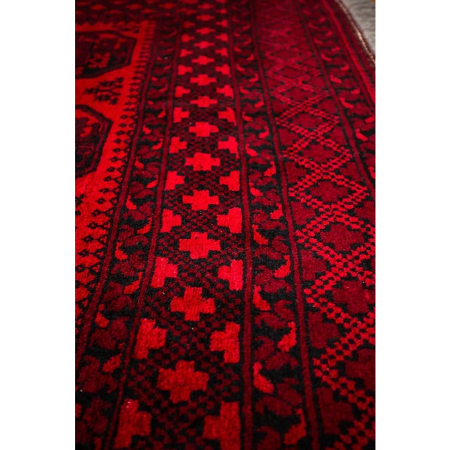 Afghan Hand-Knotted Ačka Rug For Sale - Image 6 of 10