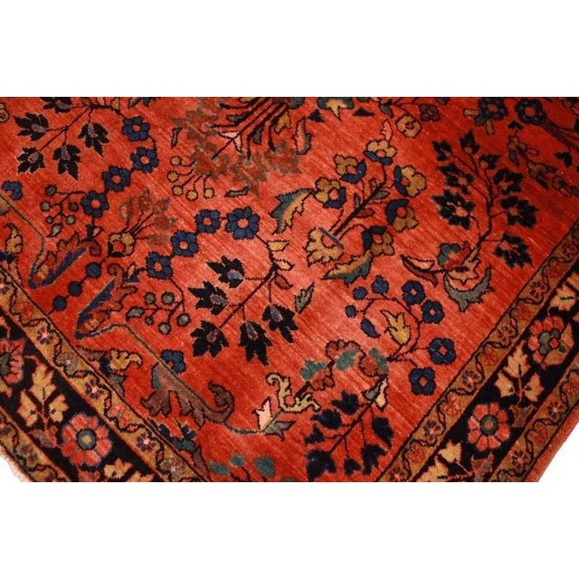 Middle Eastern Hand-Knotted Saroug Rug For Sale - Image 6 of 11