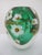 Chris Heilman (American, 1950-2020) glass paperweight sculptural vase. Gorgeous multi-layered glass in bright green with...