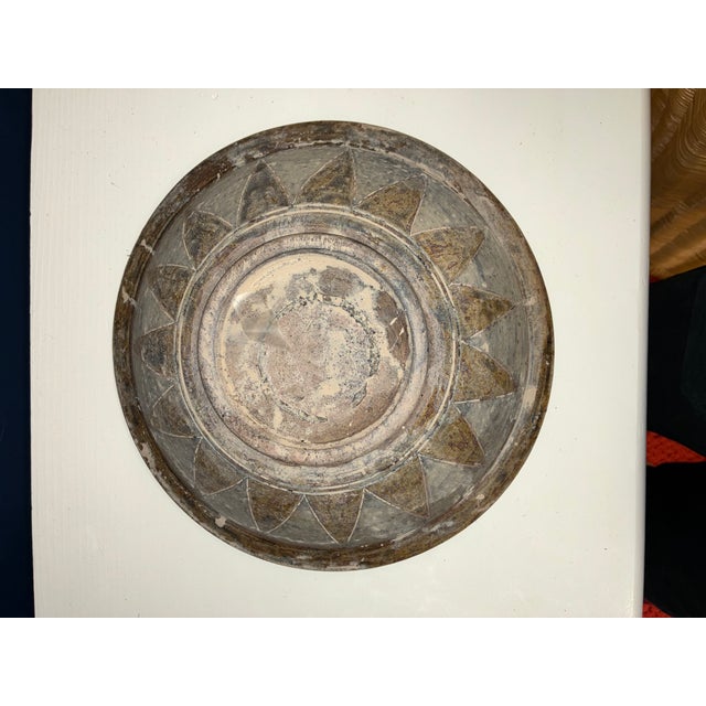 15th Century Thai Incised Brown and Cream Glaze Bowl, Fish Eating Water Lilies For Sale - Image 4 of 8