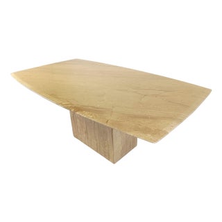 Vintage Travertine Dining Table, 1970s For Sale