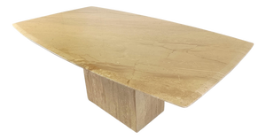 Vintage Travertine Dining Table, 1970s