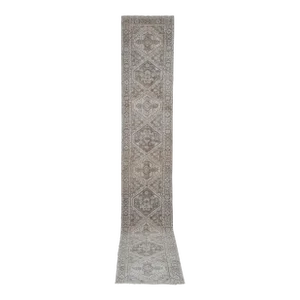 Faded Turkish Runner Rug - Designer Hallway Carpet